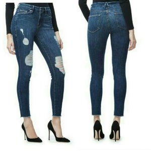 Good American Good Legs 10.5" High Rise Destroyed
